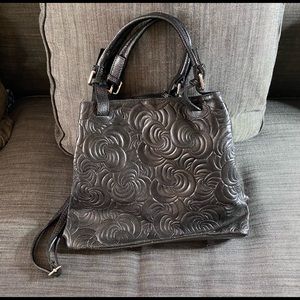 Genuine Italian leather , Swirl print